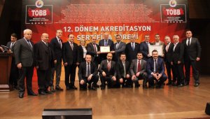 Safranbolu TSO C Sınıfı TOBB Akreditasyon Belgesini aldı