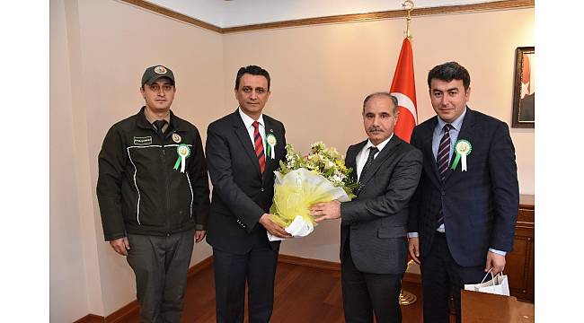 Ormancılardan Vali Aktaş'a ziyaret