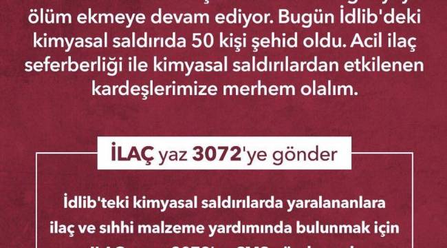 İHH Acil İlaç Seferberliği