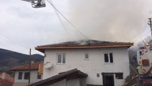 Safranbolu'da ev yangını
