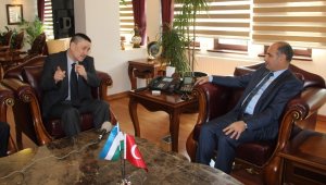 Özbekistan Ankara Büyükelçisi Kadyrov'dan Vali Aktaş'a Ziyaret