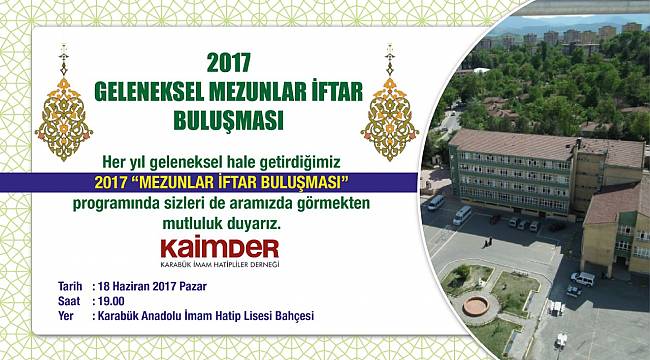 İmam Hatip Mezunları İftarda Buluşuyor