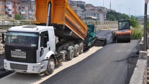 Karabük'te asfalt çalışmaları sürüyor