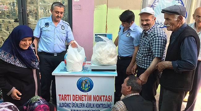 Pazarda güvenilir tartı memnuniyeti