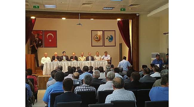 Vali Aktaş Yenice'de Muhtarlarla bir araya geldi.
