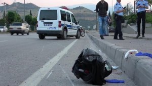 Devrilen motosikletin sürücüsü yaralandı