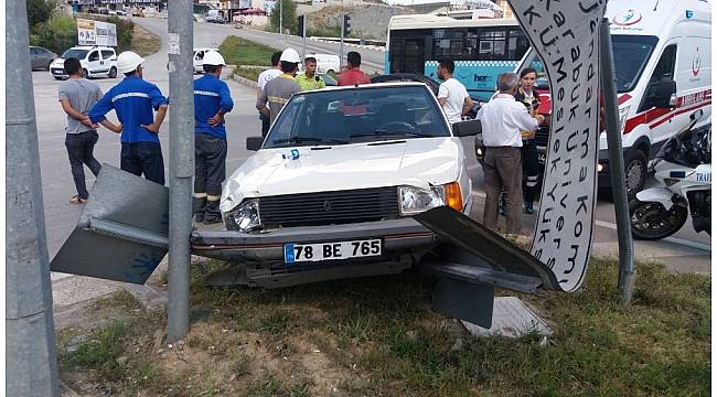 Karabük'te trafik kazası: 2 yaralı