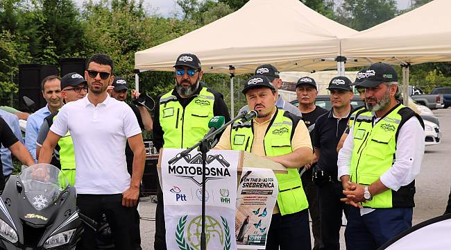 Konvoyun startını Dünya Motosiklet Şampiyonu Kenan Sofuoğlu verdi
