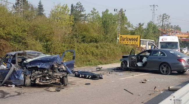 Trafik kazası 1 Ölü, 1 Yaralı