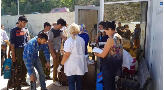 Karabük'te 96 göçmen bir otobüste yakalandı