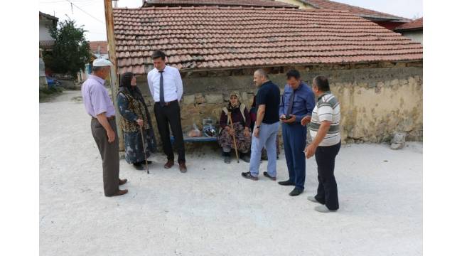Kaymakam Serin yol çalışmalarını yerinde inceledi