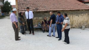 Kaymakam Serin yol çalışmalarını yerinde inceledi