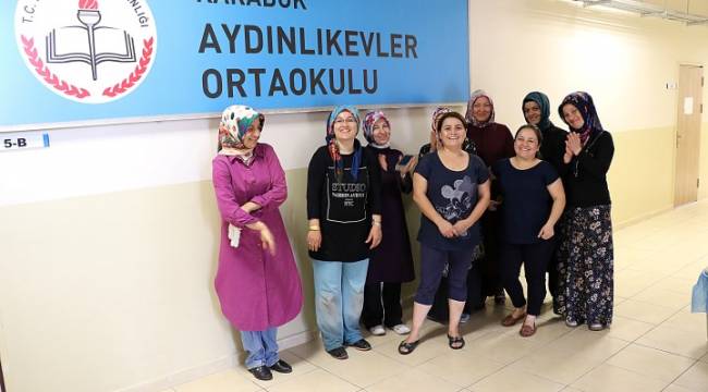 Velilerden okul temizliği
