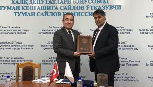 KBÜ Rektörü Prof. Dr. Refik Polat, yeni iş birlikleri için Özbekistan'da