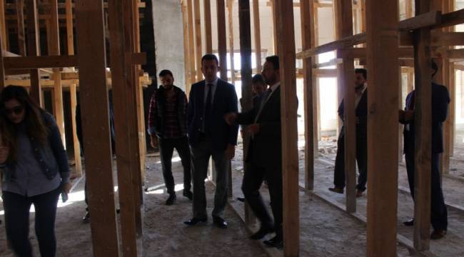 Ürkmezer. Safranbolu Merkez Cami İnşaatında İncelemelerde Bulundu