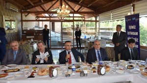 Vali Çeber, şehrin ekonomi aktörleriyle bir araya geldi
