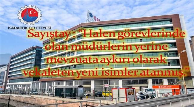 Karabük Belediyesinde ŞOK !!