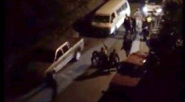 Polisin meydan dayağı amatör kamerada