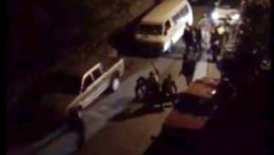 Polisin meydan dayağı amatör kamerada