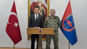 Ürkmezer'den Albay Çakmak'a hayırlı olsun ziyareti