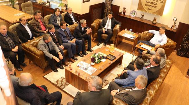 Yenice heyetinden Rektör Polat’a ziyaret