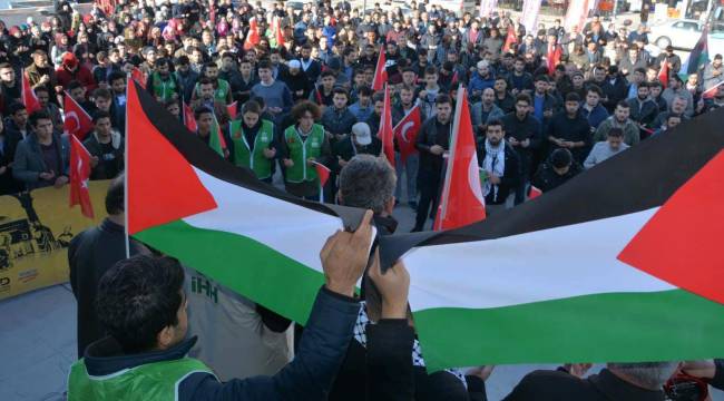 İHH Karabük şubesinden İsrail'e Tepki