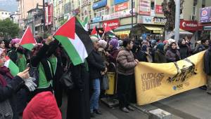 Karabük'te ABD'nin Kudüs'ü İsrail'in başkenti ilan etmesine tepki