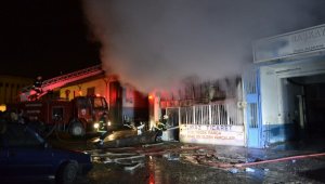 Karabük'te iş yeri yangını