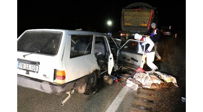 Karabük'te trafik kazası : 2 ölü, 1 yaralı