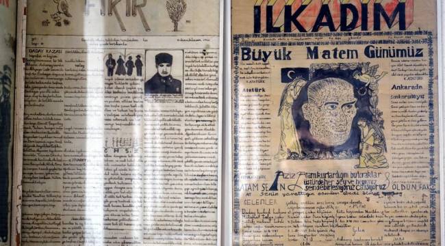 Köy okulunda çıkartılan el yazması ilk gazete bulundu