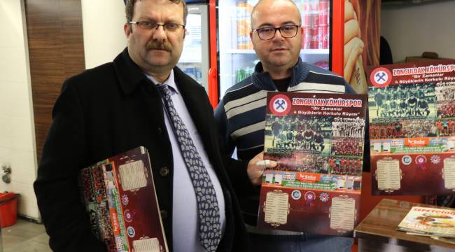 Zonguldakspor başkanı, kapı kapı gezip takvim satıyor