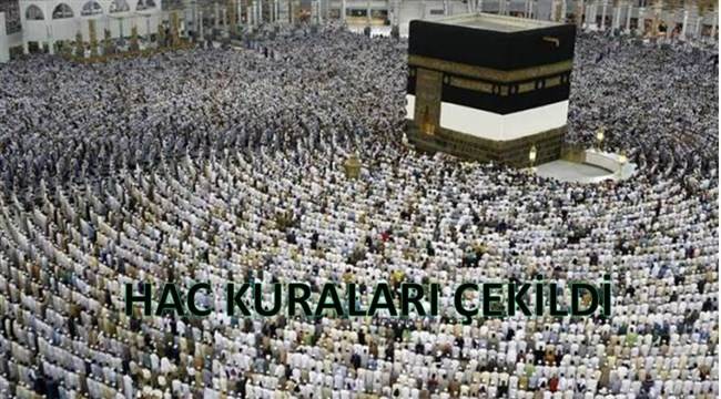 Hac kuraları çekildi.
