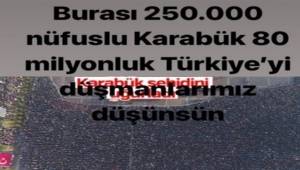 Şehit uğurlaması ile Karabük , sosyal medyada da gündem oldu. 