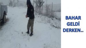 Karabük'te yüksek kesimler beyaza büründü