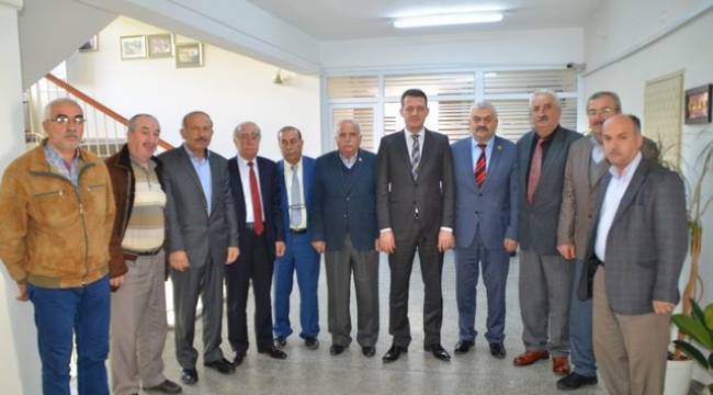Köy Muhtarlarından Ürkmezer'e teşekkür ziyareti