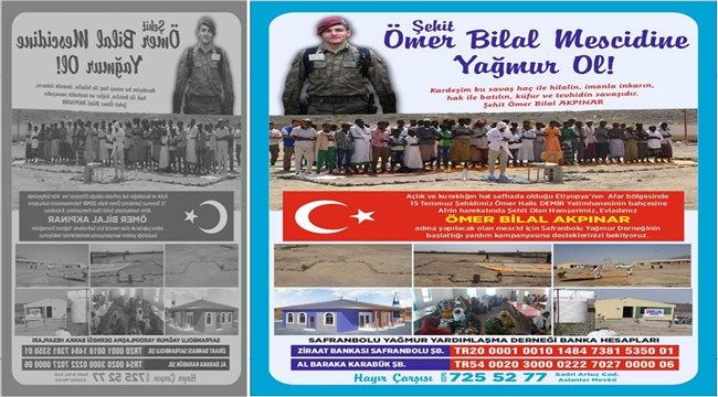 Ömer Bilal Mescidine Yağmur Ol.