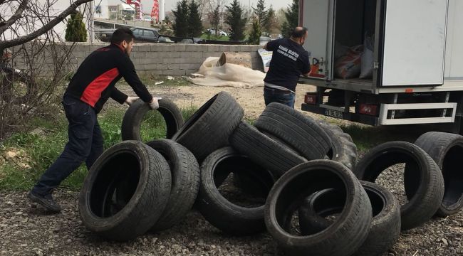 Sinek Yuvası Atık Lastikler Toplanıyor