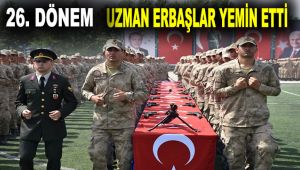 26. Dönem uzman erbaşlar yemin etti