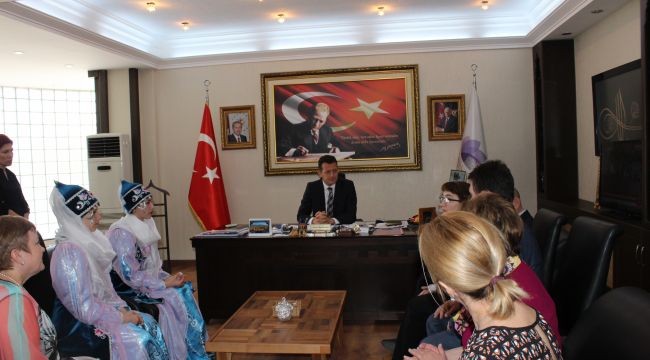 Alabuga heyetinden Ürkmezer'e teşekkür ziyareti