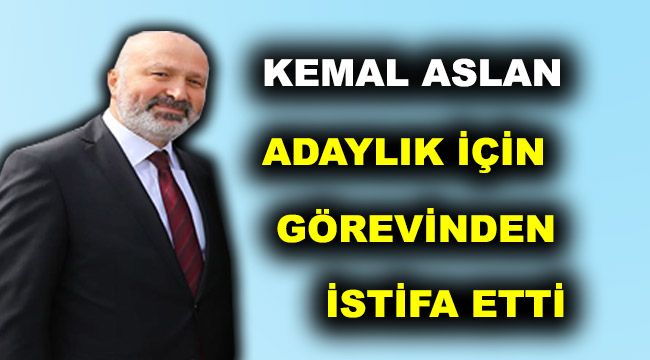 Aslan, adaylık için görevinden istifa etti