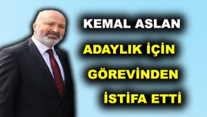 Aslan, adaylık için görevinden istifa etti
