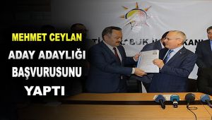 Bakan Yardımcısı Ceylan aday adaylığı başvurusunu yaptı
