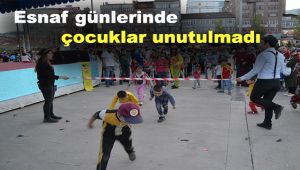 Esnaf günlerinde çocuklar unutulmadı