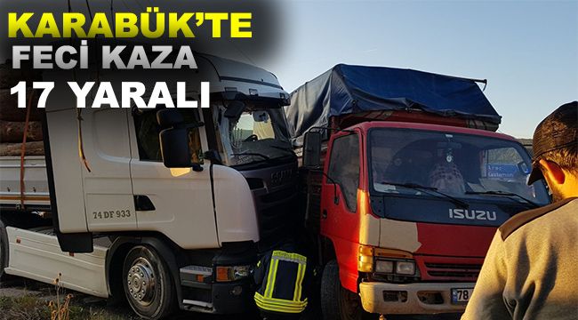 Karabük'te feci kaza: 17 yaralı