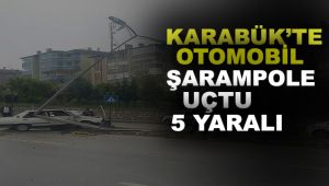 Karabük'te otomobil şarampole uçtu: 5 yaralı