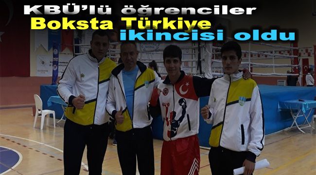 KBÜ'lü öğrenciler boksta Türkiye ikincisi oldu