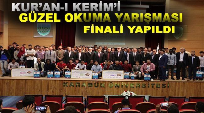Kur’an-ı Kerim’i güzel okuma yarışması finali yapıldı