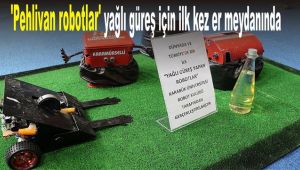 'Pehlivan robotlar' yağlı güreş için ilk kez er meydanında
