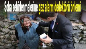 Soba zehirlenmelerine gaz alarm dedektörü önlemi