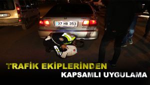 Trafik ekiplerinden kapsamlı uygulama